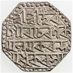 ASSAM: Gaurinatha Simha, 1780-1795, AR rupee (11.42g), SE1708 (1786), year 7. VF-EF