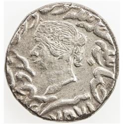 BHARATPUR: Jaswant Singh, 1853-1893, AR rupee (11.11g), Braj Indrapur, 1858/VS1910. AU