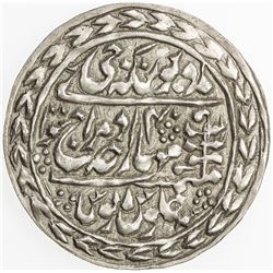 JAIPUR: Madho Singh II, 1880-1922, AR nazarana rupee (11.43g), Sawai Jaipur, 1919 year 40. AU