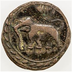 MYSORE: Tipu Sultan, 1782-1799, AE paisa, Farrukhyab-Hisar, AM1217 (1788). VF