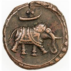 MYSORE: Tipu Sultan, 1782-1799, AE paisa (zohra) (11.24g), Nagar, AM1226. VF-EF