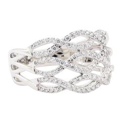 0.70 ctw Diamond Ring - 18KT White Gold