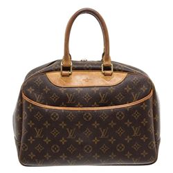 Louis Vuitton Monogram Canvas Leather Deauville Doctor Bag