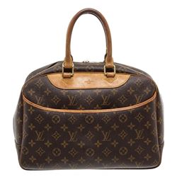 Louis Vuitton Monogram Canvas Leather Deauville Doctor Bag