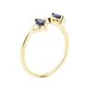 Image 4 : 0.25 ctw Sapphire and Diamond Ring - 14KT Yellow Gold