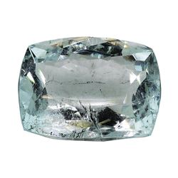 7.13 ct.Natural Cushion Cut Aquamarine