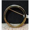 14kt yellow gold circle pin 2.3gr 28mm