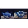 Elegant vintage dark blue Wedgwood Jasperware Tea