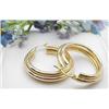 14kt yellow gold hoop earrings 27mm 6.4gr