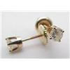 Diamond stud earrings approx .40Ctw 14kt yellow g