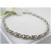 Ladys 10kt two-tone bracelet with small diamonds 