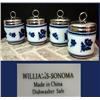 Four Williams Sonoma Egg Coddlers, no chips or cr