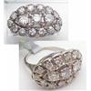 Ladys 14kt white gold princess style diamond ring
