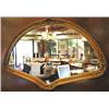 Nice scallop shaped mirror standing 16 1/2 tall b