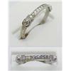 Ladys antique platinum diamond band beautifully t