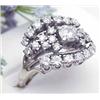 Ladys 14kt white gold diamond ring approx 1.81Ctw