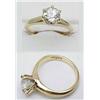 Image 1 : Ladys diamond ring European Cut  approx .69Ct 14k