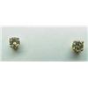 Image 1 : Diamond stud earrings approx 1/4Ctw 14kt yellow g