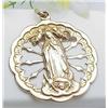 Image 1 : Religious medal 40mm acid test 10kt yellow gold  
