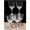 Image 1 : Set of 6 crystal wine cordials standing 3 1/4 tal