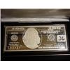 Image 1 : $100.00 Silver Proof Bill in Display Box  (4 oz. 