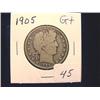 Image 1 : 1905 Barber Half Dollar  G+