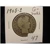 Image 1 : 1905-S Barber Half Dollar  G+  (Scratch)