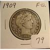 Image 1 : 1909 Barber Half Dollar  F 12