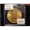 1922 $20.00 Saint Gaudens Gold Coin  MS 62