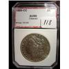 1889-CC Morgan Silver Dollar  PCI AU 50 cleaned  