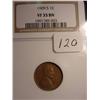 1909-S Lincoln Cent  NGC  VF 35 BN