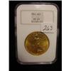 Image 1 : 1924 $20.00 Saint Gaudens Gold Coin  NGC  MS 63