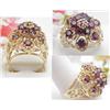 Image 1 : Lady's 14kt yellow gold garnet ring 9.9gr size 9.