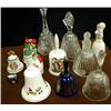 Image 1 : Collection of eleven bells. Glass, crystal and porcelai