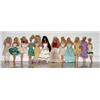 Image 1 : Collection of twelve Barbies with knit outfits.  