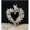 1.80ctw diamond heart pendant.  4.7grams, 14kt.  