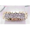 Nugget diamond ring .25Ctw 14kt yellow gold 4.7gr