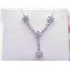 Lady's 14kt white gold diamond pendant .50Ctw