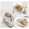 Lady's 14kt white gold ring with 4.50Ct citrine a