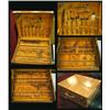 Image 1 : Service for 12 of Bronze ware including box.  Too