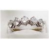 Image 1 : Lady's five stone diamond band approx 1.50Ctw 14k