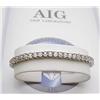 Image 1 : 14kt white gold diamond bracelet containing 46 ro
