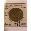 Image 1 : Rare 1964 South Africa Large Cent in UNC High Grade