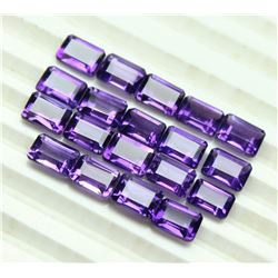 Amethyst Octagon Cut 7x5mm Loose Gemstone 100 Pieces Lot