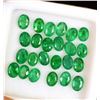Image 1 : Natural Emerald 4x3 MM Oval Cut Green Loose Untreated Gemstone 100 Pieces Lot