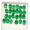 Image 2 : Natural Emerald 4x3 MM Oval Cut Green Loose Untreated Gemstone 100 Pieces Lot