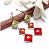 Image 1 : BALTIC AMBER GEMSTONE SILVER PLATED HOOK EARRINGS