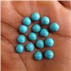 Image 1 : Natural Turquoise 6 MM Round Loose Cabochon Gemstone 100 Pieces Lot