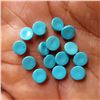 Image 2 : Natural Turquoise 6 MM Round Loose Cabochon Gemstone 100 Pieces Lot