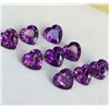 Image 1 : NATURAL PURPLE AMETHYST 6X6 MM HEART CUT FACETED LOOSE GEMSTONE 50 PIECES LOT